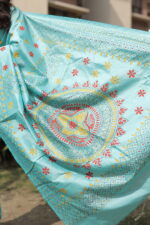 Authentic Handcrafted Kantha Stitch Silk Saree - Image 10
