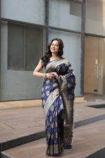 Premium Elegant Semi Katan Silk Saree for Weddings - Image 26