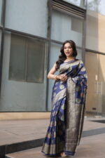 Premium Elegant Semi Katan Silk Saree for Weddings - Image 18