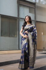 Premium Elegant Semi Katan Silk Saree for Weddings - Image 17