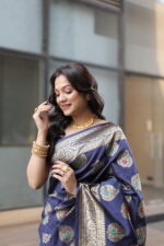 Premium Elegant Semi Katan Silk Saree for Weddings - Image 10