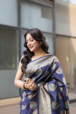 Premium Elegant Semi Katan Silk Saree for Weddings - Image 9