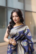 Premium Elegant Semi Katan Silk Saree for Weddings - Image 7