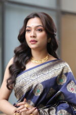 Premium Elegant Semi Katan Silk Saree for Weddings - Image 4