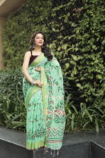 Minimalist Pure Solid Khadi Saree