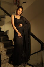 Classic Breathable Khadi Print Everyday Saree - Image 13